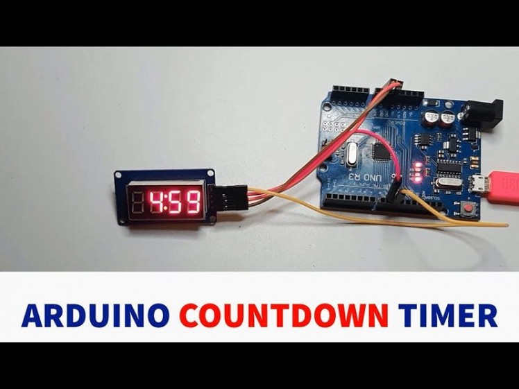 Arduino LCD Shield Countdown Timer with Menu